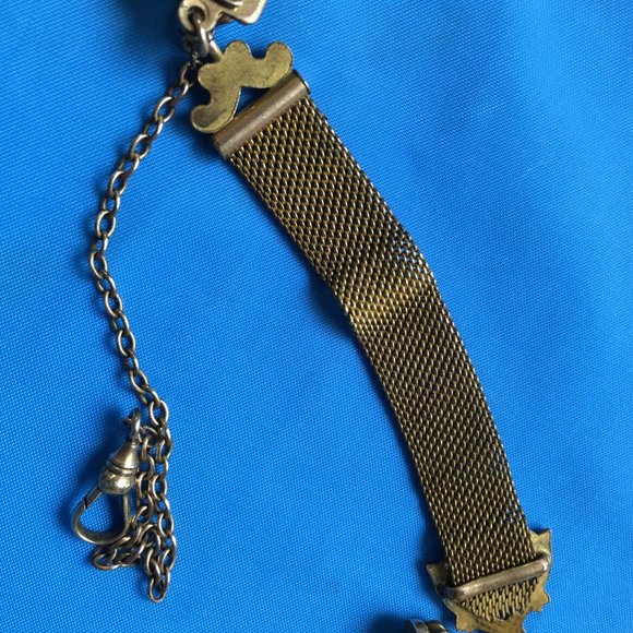 ANTIQUE Bates & Bcon Victorian Gold Filled Pocket Watch Chain With Seal - Picture 7 of 12